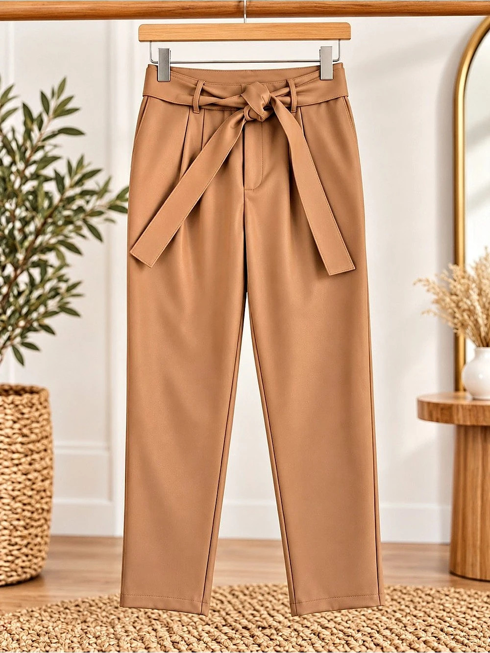 Express Faux Leather Trousers Brown Size XS Like New